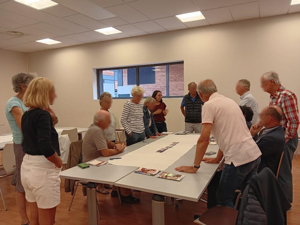 Atelier participatif à Megève session 1 zoom sur les cartes